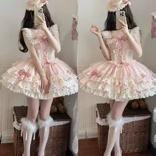 小芙蝶芭蕾蛋糕心动玩偶连衣裙原创Lolita裙狗小芙蝶单裙子东南亚
