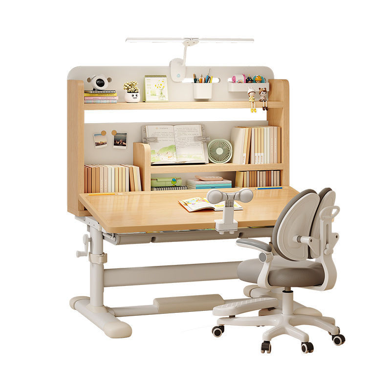 Children's Desk and Chair Can Be Used as a Special Adjustable Study Table for Primary School Students, New Eye Protection Simple Writing Desk 2025