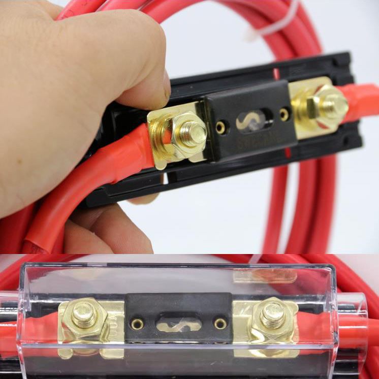 @电瓶改装保险丝房车改装保险片熔断丝越野车保险大号透明底座