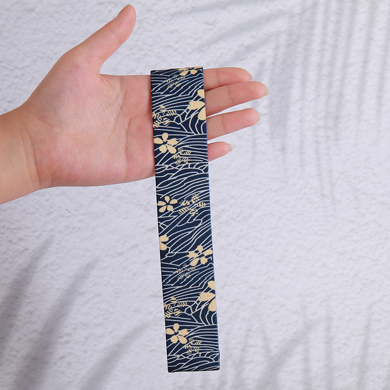 Ancient style navy blue and white