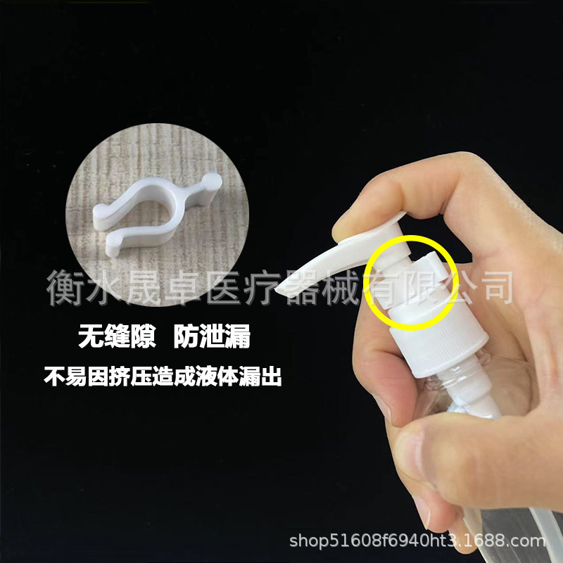 En stock 60 80 100mL botella de desinfectante de manos transparente de hombro redondo botella de plástico para mascotas botella de loción cosmética tipo prensa