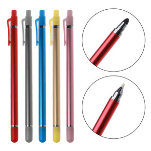Fiber capacitive touch stylus writing brush with pen holder double-headed stylus touch capacitive pen factory wholesale