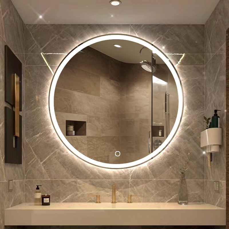 Espejo de baño redondo, espejo de baño de pared, espejo de baño redondo, espejo de baño inteligente, espejo de baño de pared
