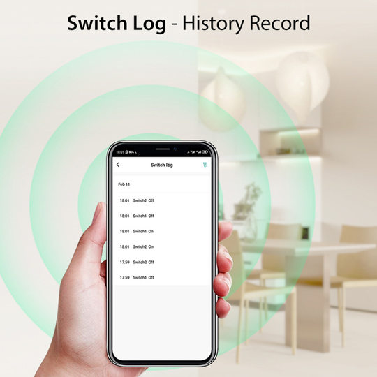 Smart Matter on-off wifi switch HomeKit wireless voice hidden remote control zero fire switch
