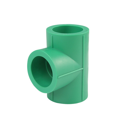PPR fitting connector with thickened equal diameter 45-degree green direct elbow three-way gray hot melt PPR water pipe fitting