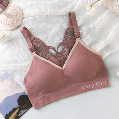 性感蝴蝶美背內衣聚攏無鋼圈運動文胸 舒適抹胸裹胸帶胸墊可拆卸