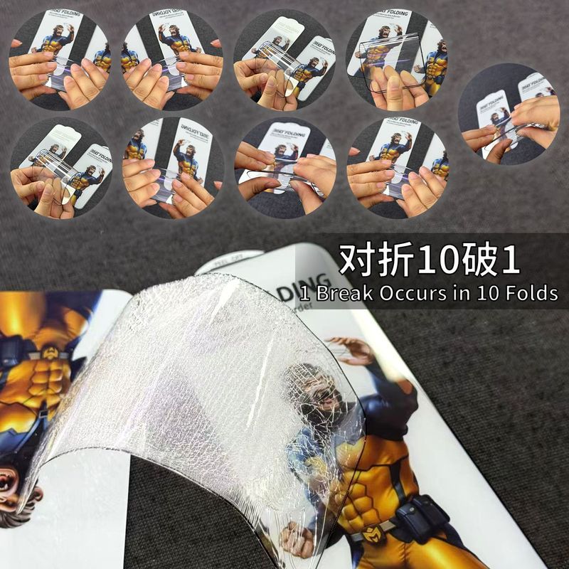 大猩猩360度O型对折钢化膜适用IP16全屏细黑边15电镀防指纹玻璃|undefined