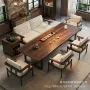 组合泡茶接待实木茶桌椅