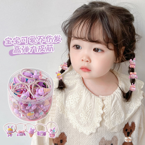 Children's rubber band does not hurt hair, girl's headband, Korean baby hair accessories, little girl's hair tie, high elastic hair band