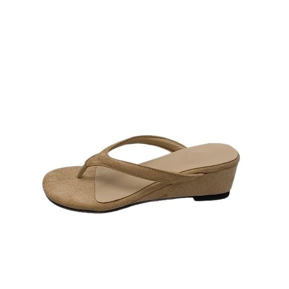 Retro estilo francés de pendiente flip flops para mujeres de verano usar 06 nuevo con falda sandalias de hadas sandalinas de playa