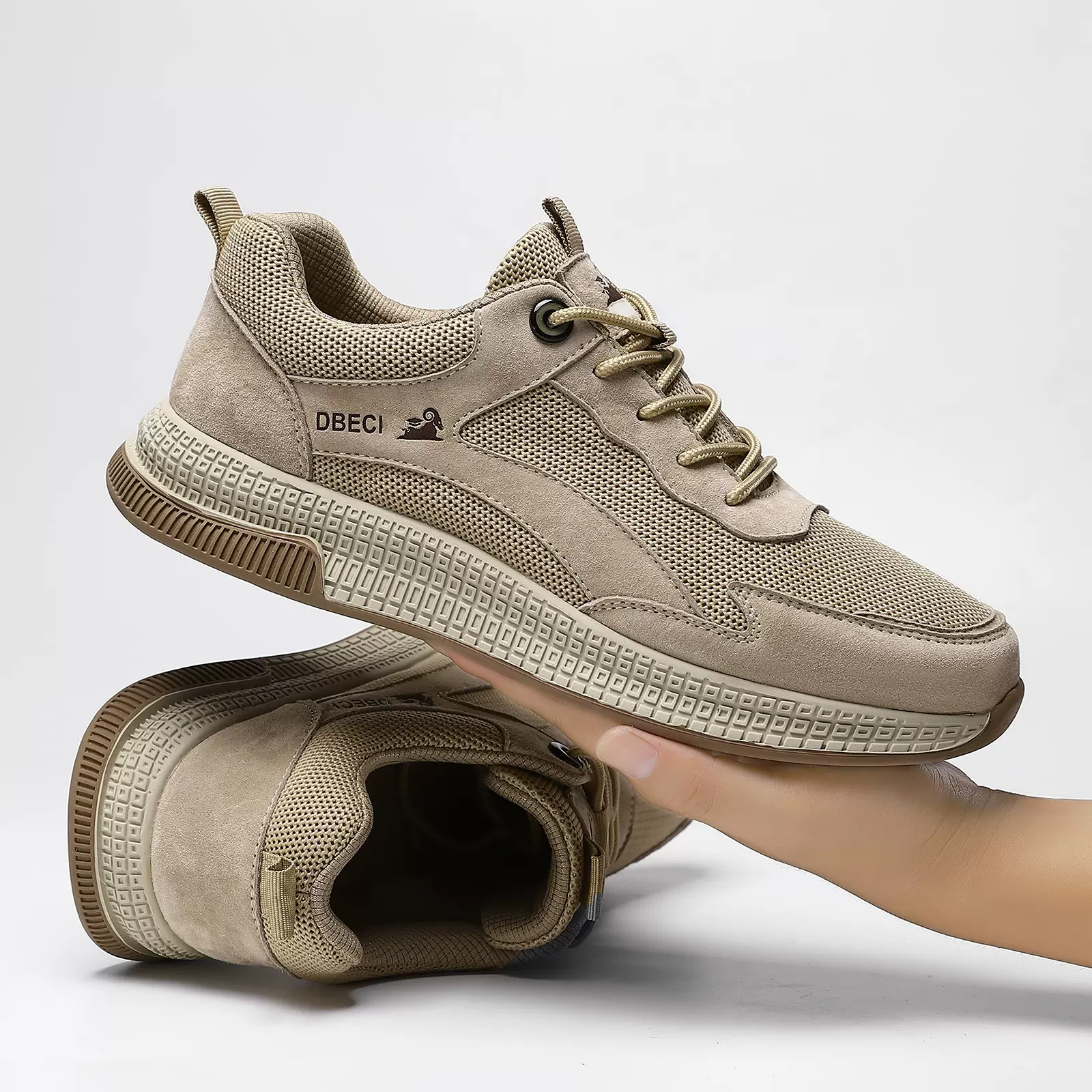 跨境夏季透气头层真皮板鞋透气男鞋潮流百搭户外休闲鞋大码网面鞋