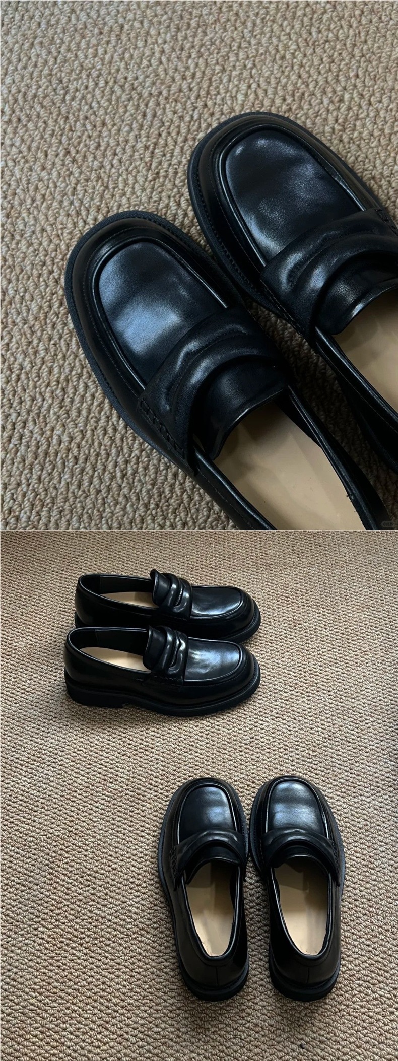 Mocassins à bout carré ShoeVault pour hommes, chaussures derby tendance et respirantes pour l'été, semelle épaisse rétro rehaussante_voghion.com