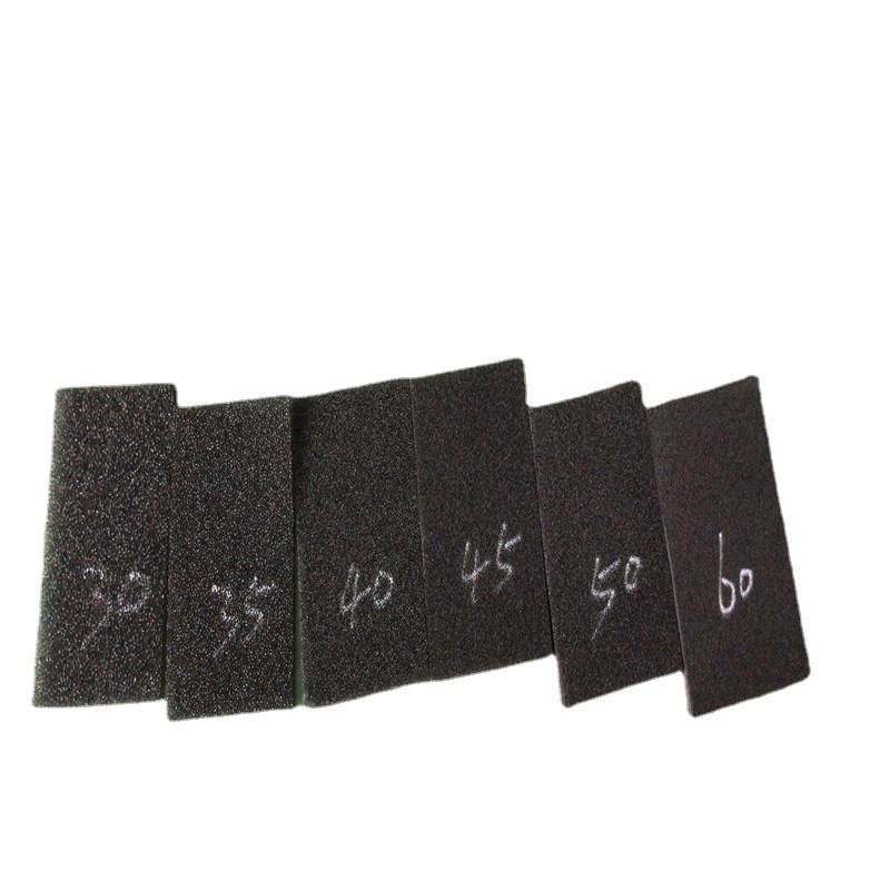 供应活性炭过滤网 空调排风口小孔风道过滤海绵片材5~20mm厚