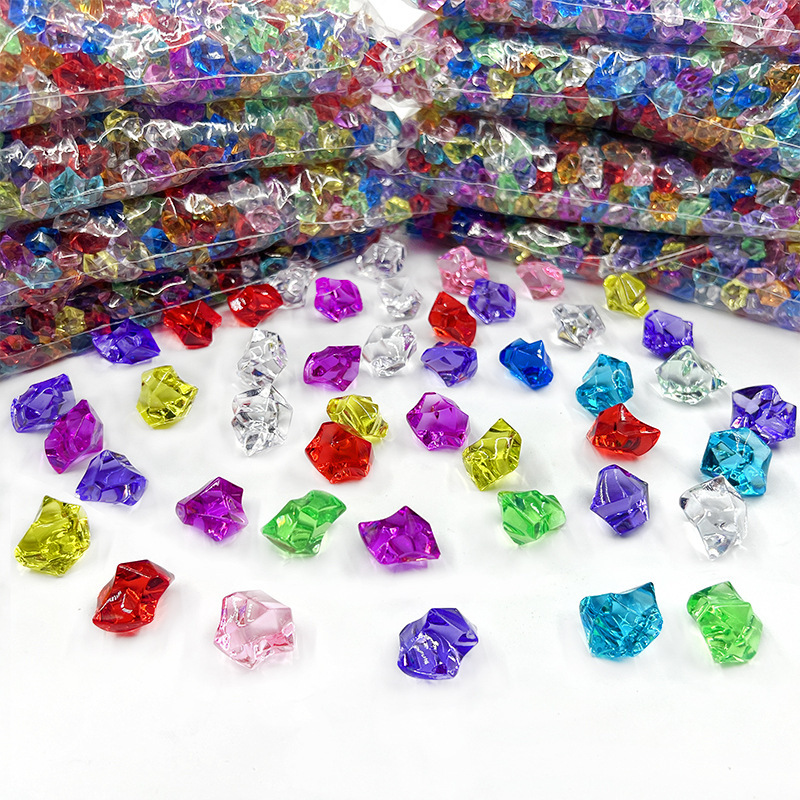 Ice Colorful Crystal Simulation Gem Fish Tank Plastic Children Children Acrylic Toy Playground Stage Dress