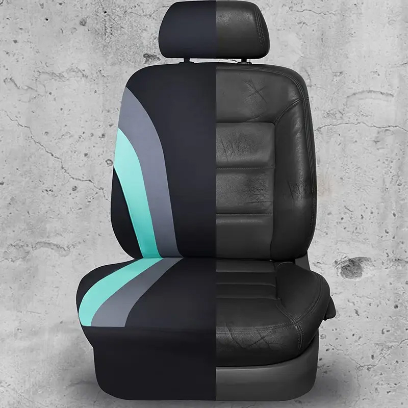 Cuatro estaciones de doble cintura universal cojín de asiento de automóvil todo incluido, cojín de tela, conjunto completo de cojín de asiento de automóvil