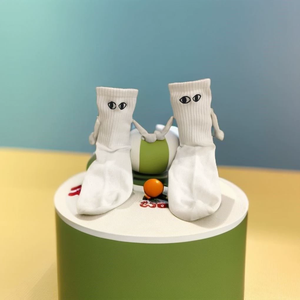 Socks, strong magnet, cute doll, for beloved, internet celebrity