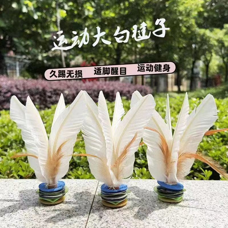 Shuttlecock Sports, Shuttlecock Kicking, Durable Shuttlecock for Adult Competitions, Children, Elementary School Students, Large White Shuttlecock, Shuttleball