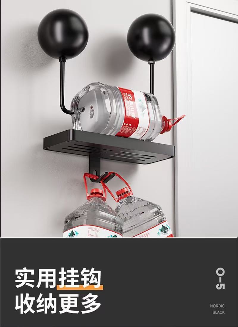 Wall-Mounted Motorcycle Helmet Rack Suitable for a Variety of Helmet Brackets, Punch-Free Display Rack, Hat Storage and Anti-Deformation