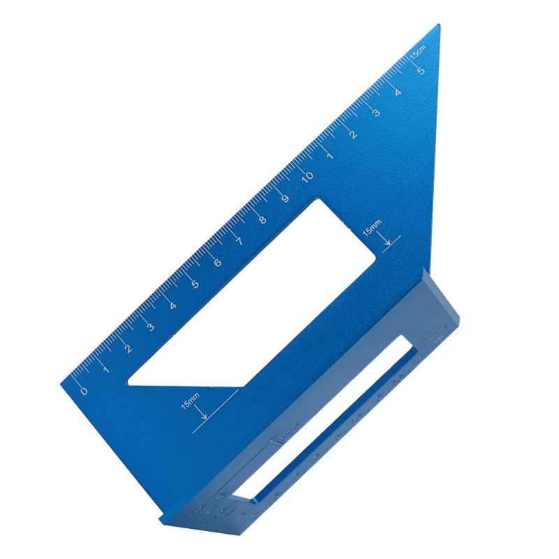 Деревообрабатывающая Т-образная разметка многофункциональная угловая линейка из алюминиевого сплава 45 градусов 90 градусов портативная линейка для деревообработки инструмент