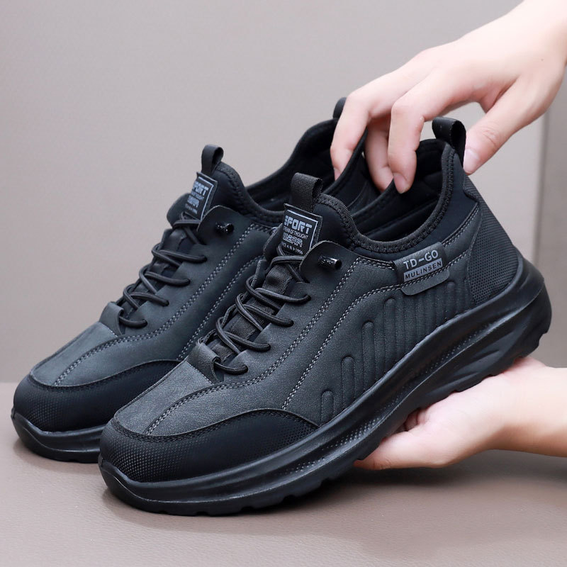 New autumn collection of men's shoes: lightweight, soft-soled, casual athletic shoes, breathable and durable, suitable for middle-aged and elderly men, and for outdoor wear