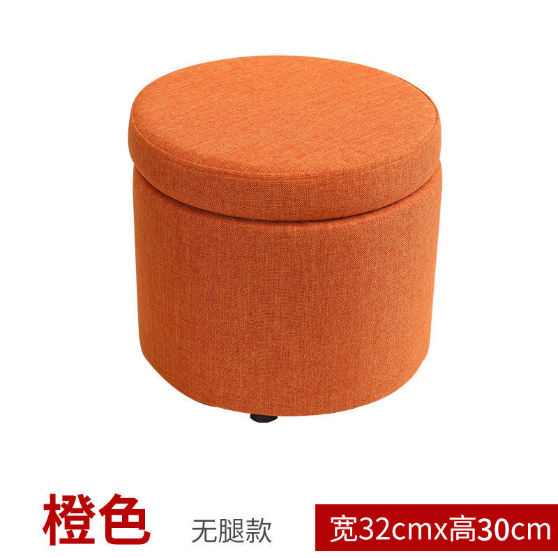 Taburete de tela bajo para el hogar taburete de sofá taburete redondo taburete de almacenamiento creativo simple taburete de almacenamiento taburete pequeño para adultos taburete de zapatos