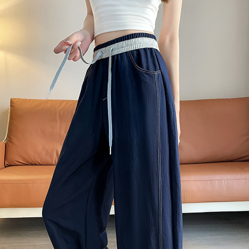 Wide Leg Jeans Women's 2025 Spring New Narrow Sag High Waist Slim Look Casual Loose Banana Sickle Pants Wide Leg Jeans Women's 2025 Spring New Narrow Sag High Waist Slim Look Casual Loose Banana Sickle Pants