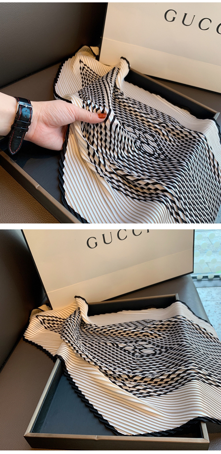 70g Weight Silk Scarf Classification Casual, Daily, Shopping Occasion Satin Material Plaid, Polka Dots, Solid Color Pattern Spring&Summer Season Women's Gender Elegant Style Women's Elegant Plaid Polka Dots Solid Color Satin Silk Scarf 8
