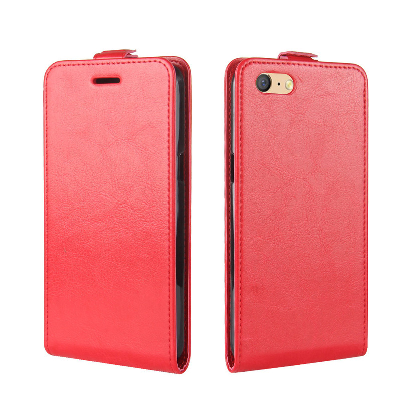 Lazada Selection for OPPO A71 Phone Case A7 Crazy Horse Pattern Full Covering Clamshell Protective Leather Case