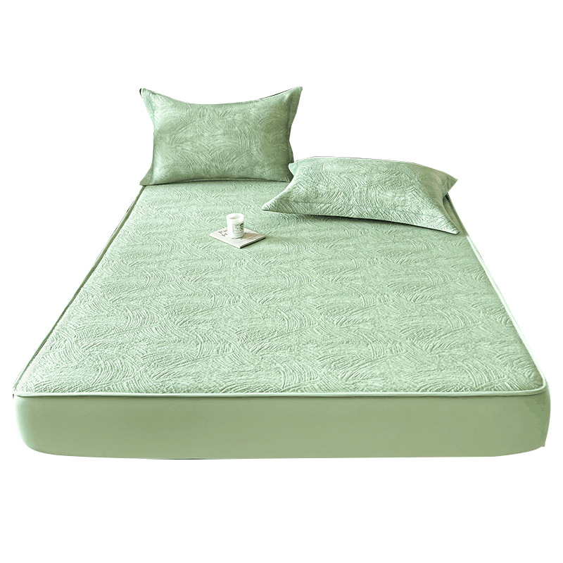 2025 nueva estera de seda de hielo de verano, sábana de cama de tres piezas, clase A, dormitorio de verano maternoinfantil, mesa suave lavable a máquina