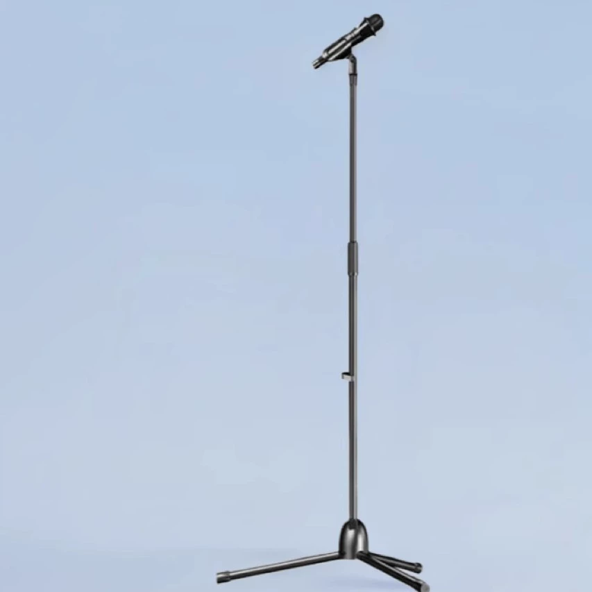 Профессиональная подставка для микрофона, встроенная выдвижная портативная универсальная напольная подставка для микрофона для прямой трансляции на сцене