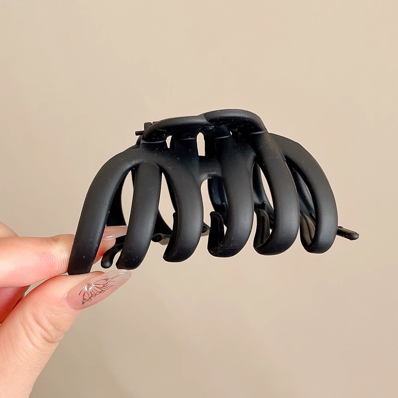 Extra-grande 15cm cabello más tiburón clip temperamento esmerilado agarrar clip de cabello de cabeza detrás de la tarjeta de cabello de cabello