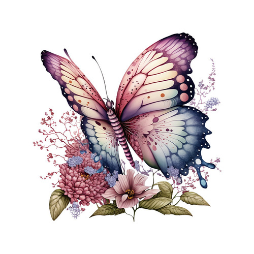 Hand-painted Butterfly Warm Bedroom Window Sticker Background Wall Decor Bathroom Tile Toilet Decor Sticker