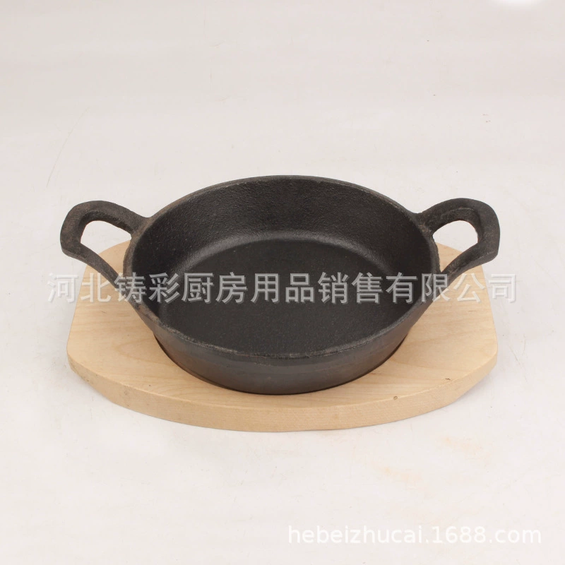 Чугунная Кастрюля/круглая кастрюля/Кастрюля/теппаньяки/плита для барбекю/плита для выпечки/жаркая кастрюля
