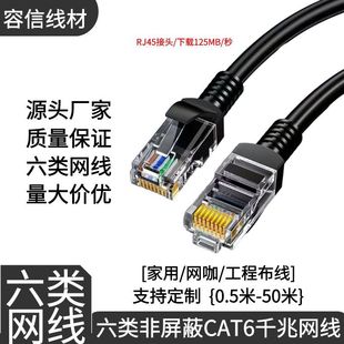 Home Network Cable Category 6 Gigabit Router Rj45 Connector Computer High-Speed Finished Jumper Crystal Head 10m Wholesale
