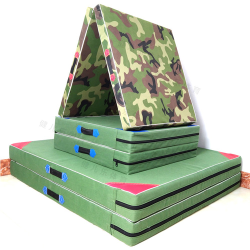 Gym mat for physical education training in middle school exams, sit-up mat, foldable and thick taekwondo practice mat, martial arts training mat