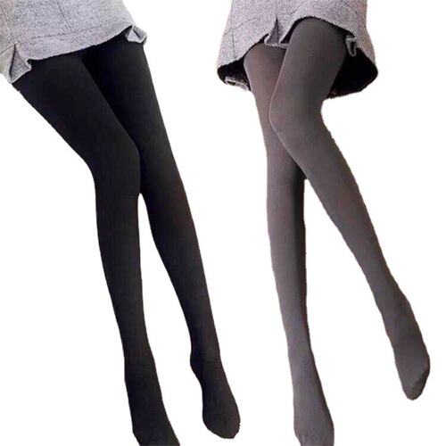 Spring/Autumn 120D Velvet Pantyhose for Women, Medium-to-Thick Silk Stockings—Tangle-Free, Highly Elastic, Black Color, Slimming Base-Layer Leggings