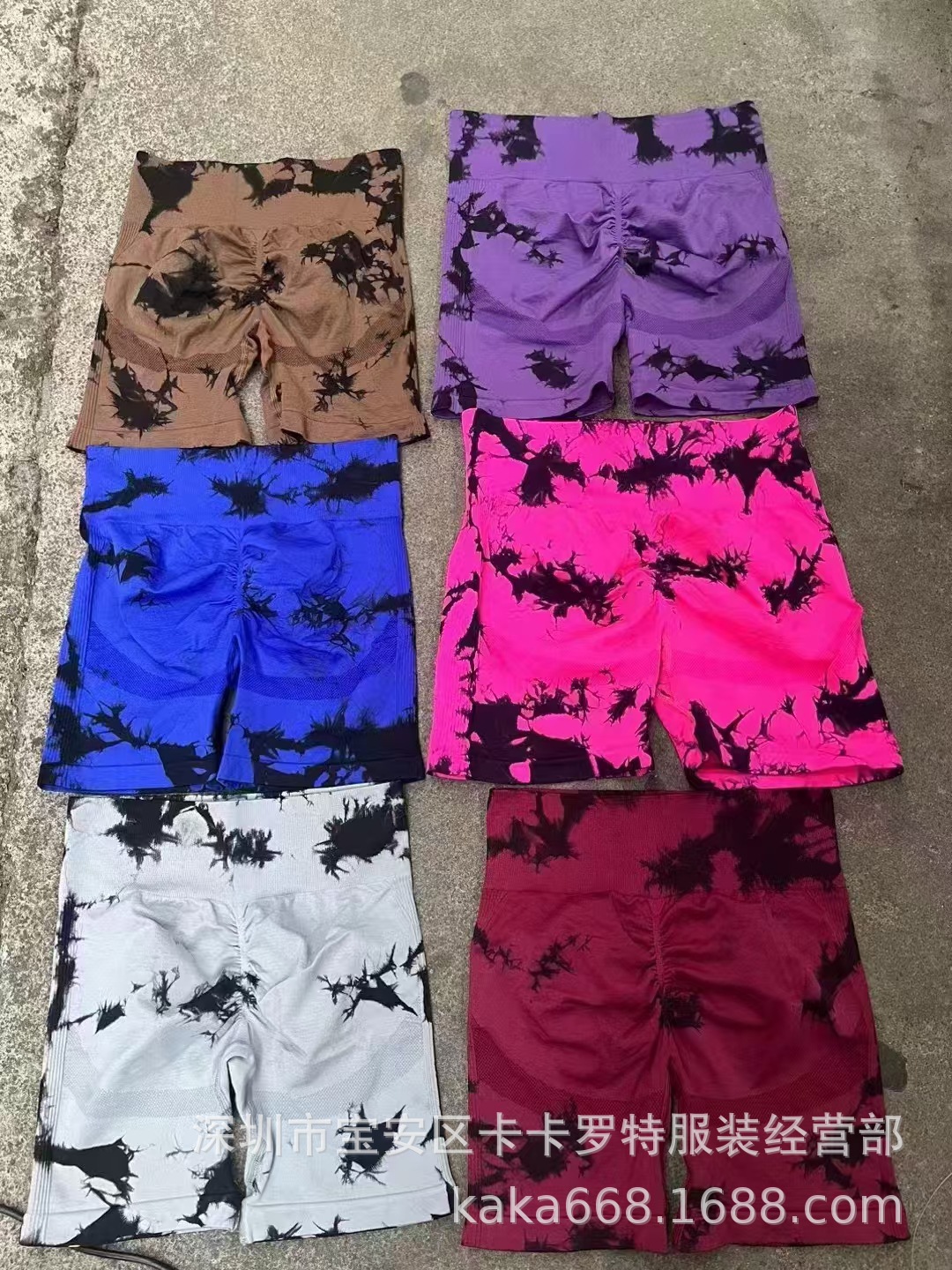 Europa y América transfronterizos de mujer calzoncillos de camisa de miel de humps de pesca de mujer pantalones cortos deportivos de secado rápido de tres partes leggings