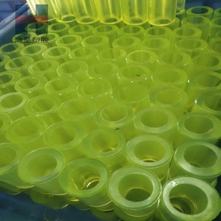 PU red polyurethane plastic parts PU pipe wear-resistant excellent glue round Rod shock absorption anti-collision buffer ring manufacturer