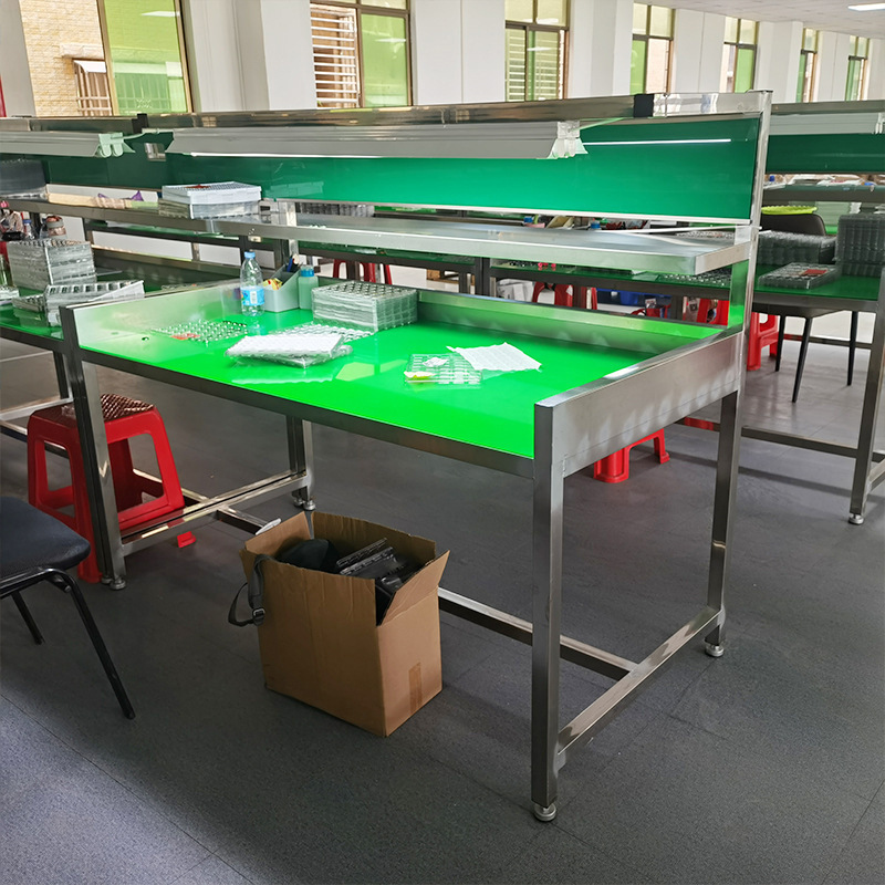 リーン管静電気防止作業台クリーン工場生産ライン組立梱包台実験室組立作業台卸売り|undefined