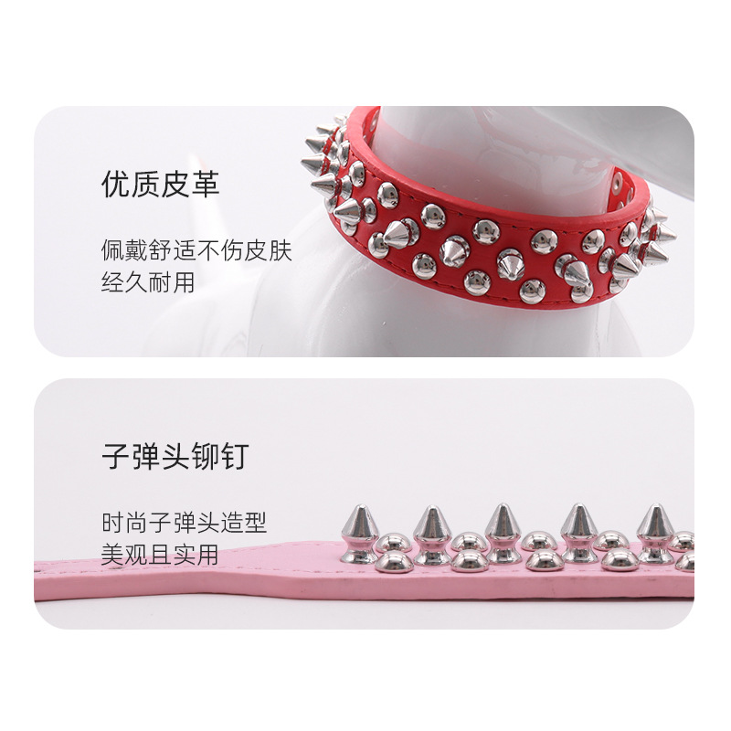 Collar para mascotas Puppy Orange Collar para mascotas Cuello de cuero Táctico para perros Accesorios para perros Collar para perros Grandes Accesorios para perros