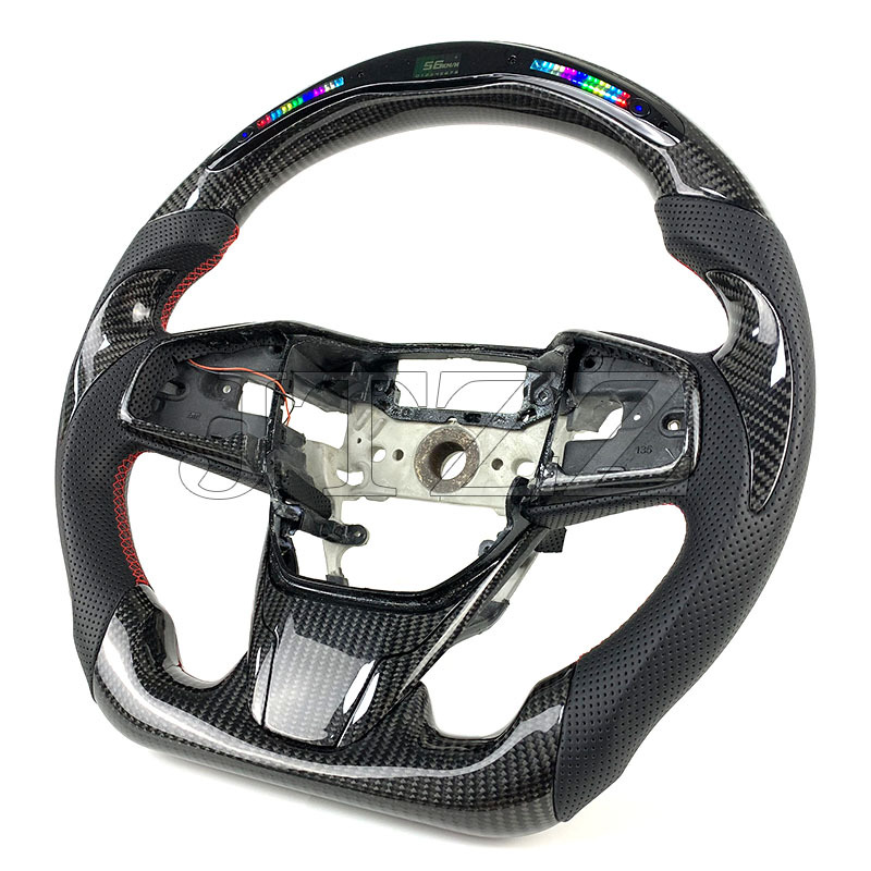 Suitable for Honda tenth generation Civic LED carbon fiber modification forged carbon fiber steering wheel modification
