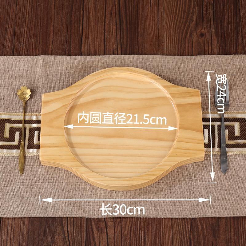 Almohadilla de aislamiento térmico cuadrada de pino grueso Almohadilla de aislamiento térmico de arroz Claypot Almohadilla de cocina de madera maciza Bandeja de cazuela Base de madera Comercial image 16