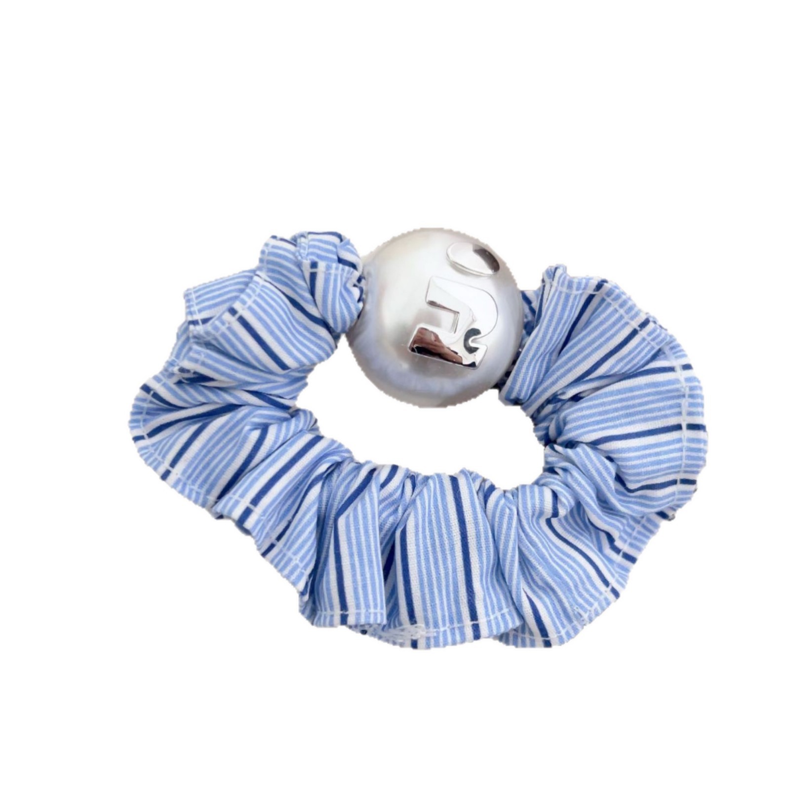 Koreanische Stoff Haargummi Mit Perlen Im Eleganten Karodesign_voghion.com