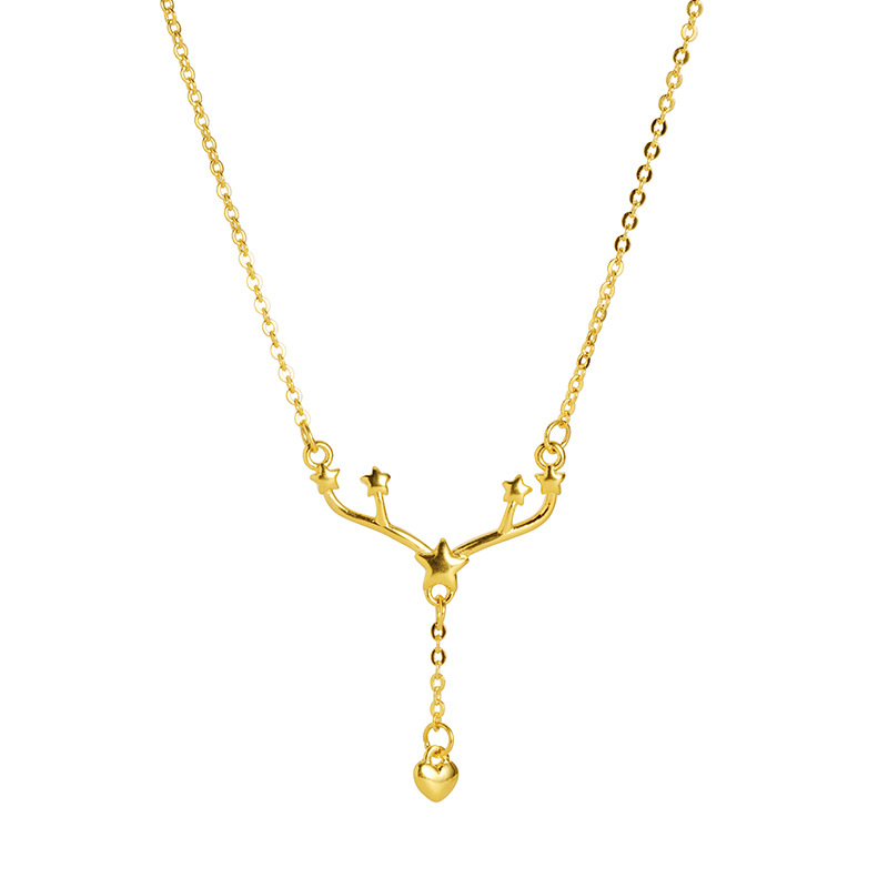 Nueva arena oro Yilu collar de seguridad borla amor corbata joyería antigua herencia aleación de cobre estilo popular todo fósforo