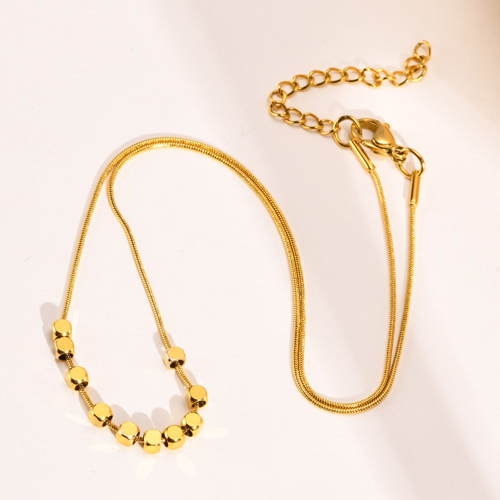 Fashion Solid Color Titanium Steel Plating Necklace 1 Piece