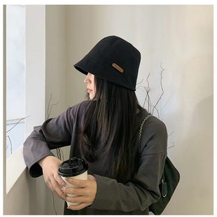 Wholesale 2022 new Japanese hat women's artistic Joker spring and autumn fisherman hat basin hat net red big head circumference bucket hat