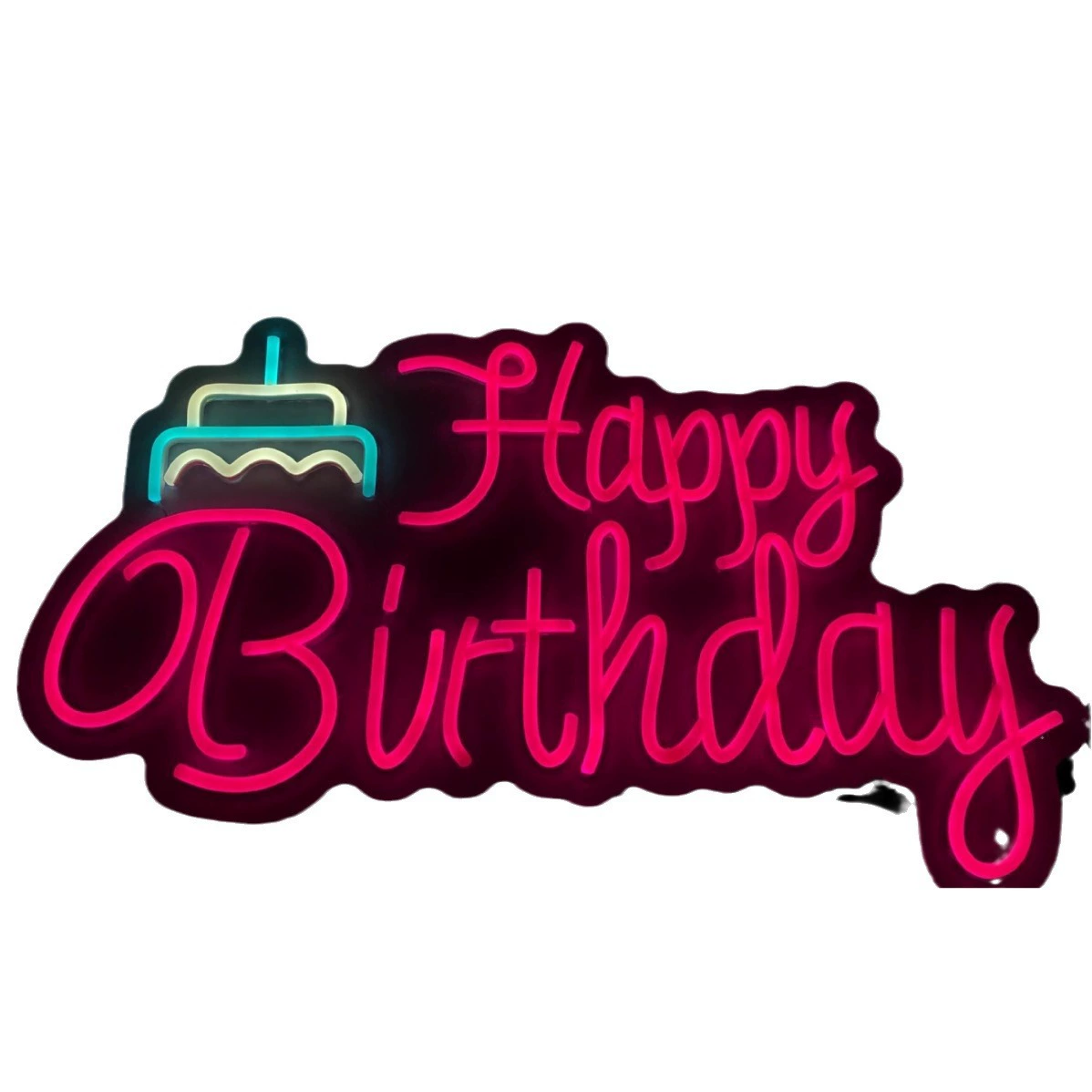 Neon light hand-held fan sign for celebrity concert fans' support light sign ins glowing birthday LED sign