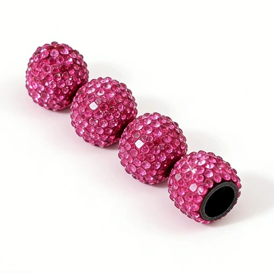 valve Diamond Valve Core Covers for - purple-pack-of-4