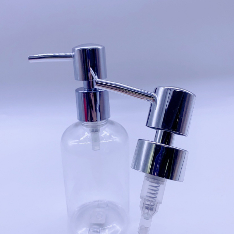 电镀喷头ABS乳液泵头分装瓶泵头 沐浴露挤压头卫浴分配器