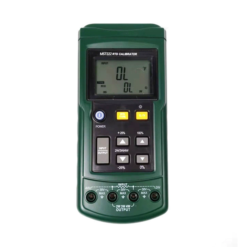 Huayi MS7222 Тепловое сопротивление Платиновый резистор калибратор Источник сигнала Многофункциональный процесс Проверка тока Выход